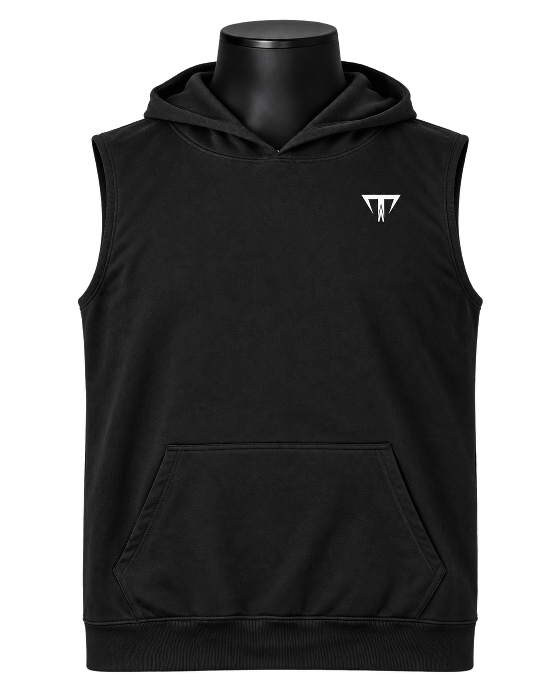 Chaleco hoodie Titan negro
