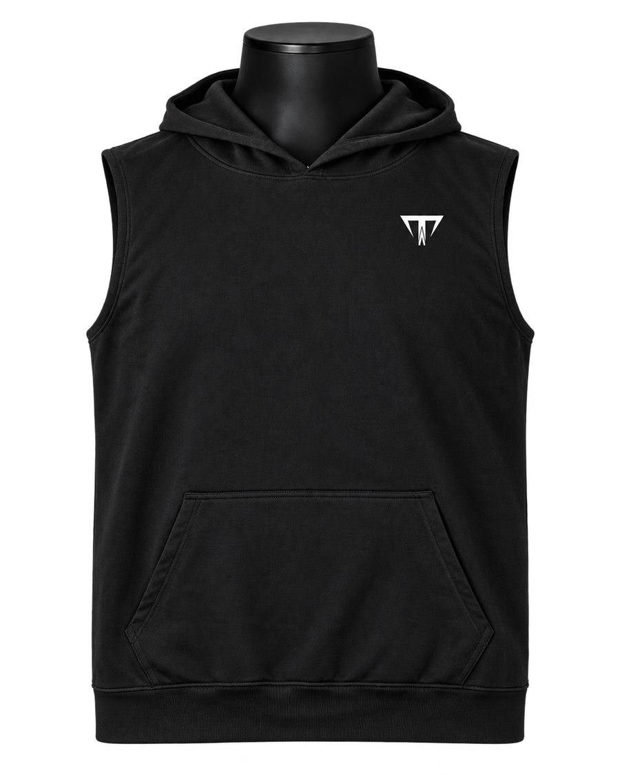 Chaleco hoodie Titan negro