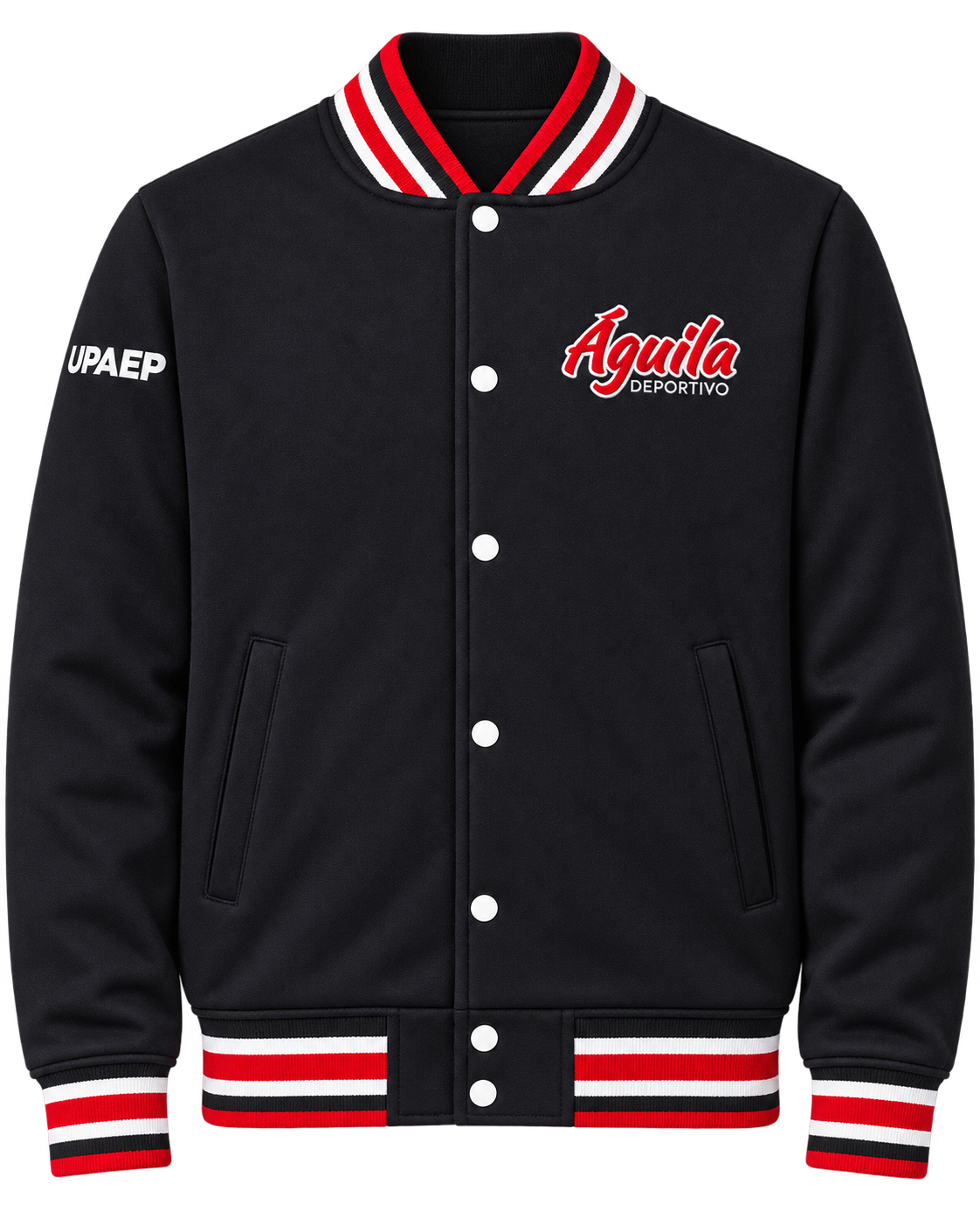 Chamarra varsity Águilas negra