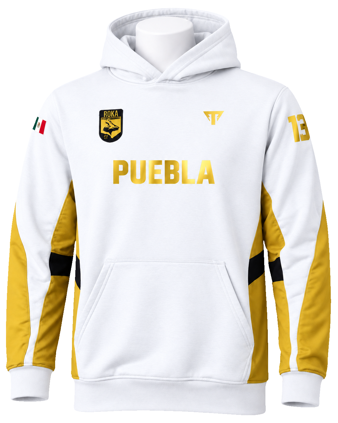 Hoodie Puebla Titan blanco