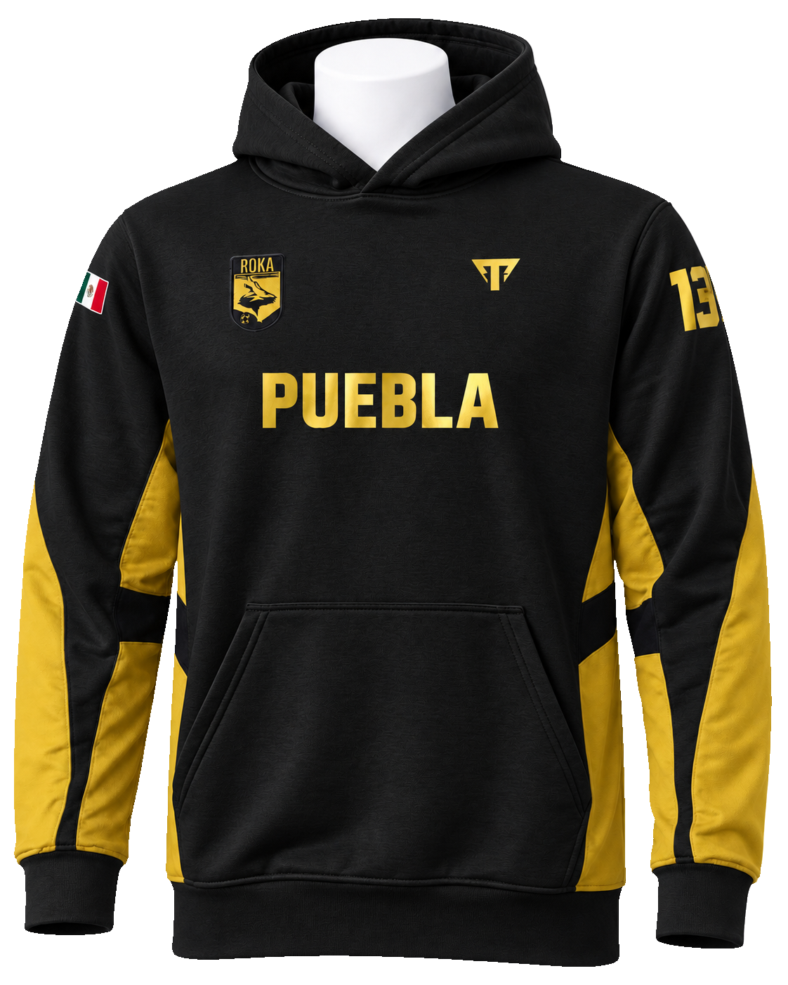 Hoodie Puebla Titan negro