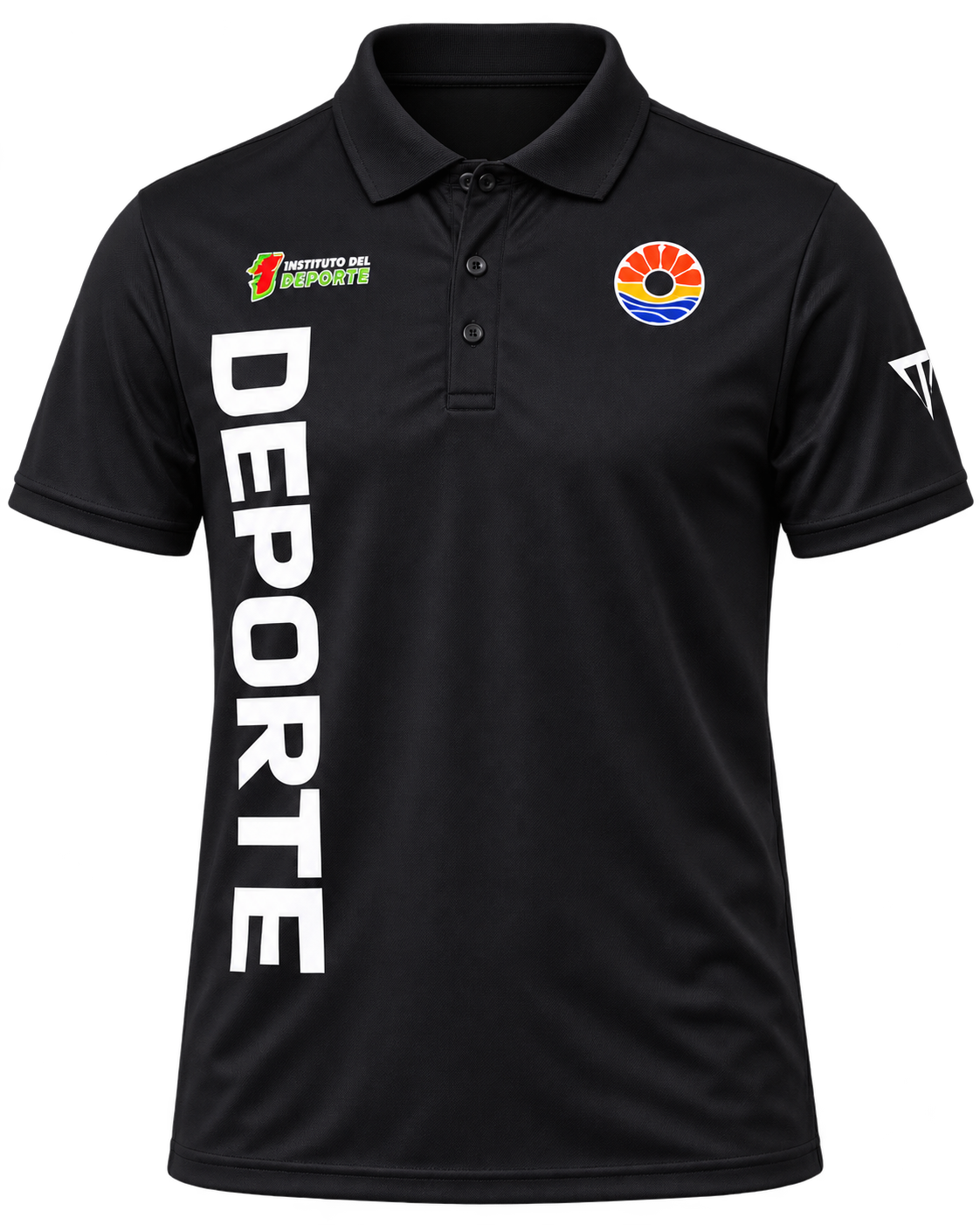 Polo Dry Fit Instituto del Deporte negro