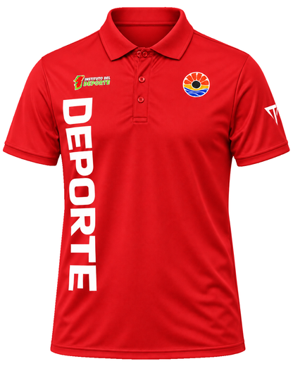 Polo Dry Fit Instituto del Deporte rojo