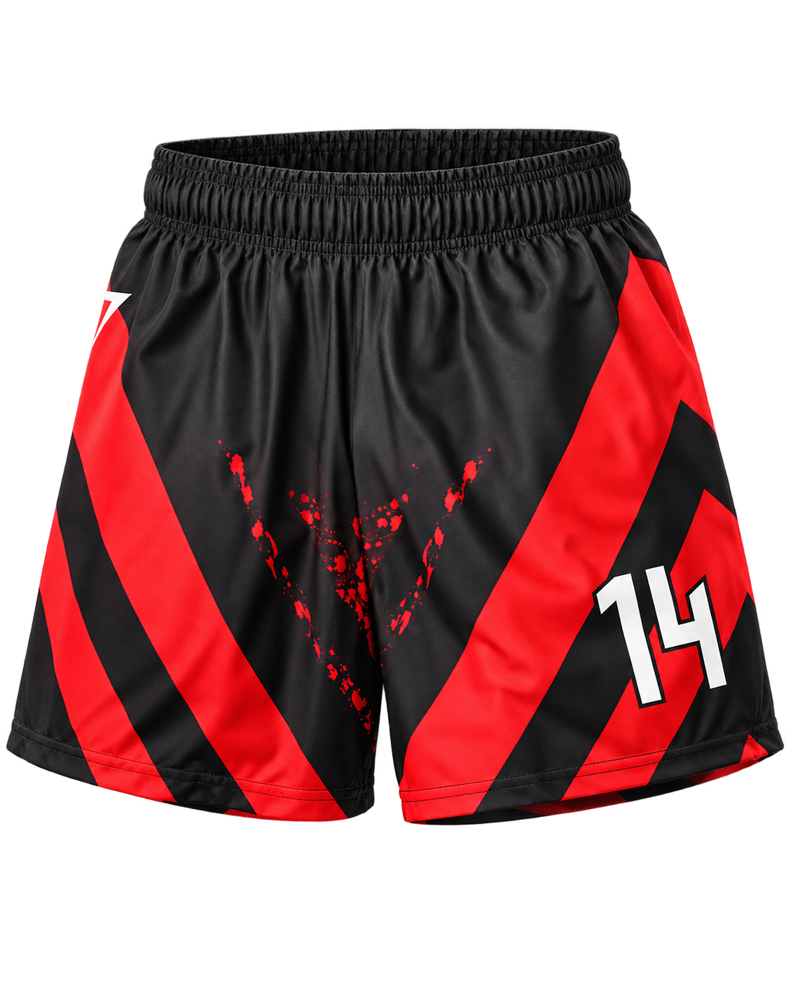 Short Titan gráfico 14 negro y rojo