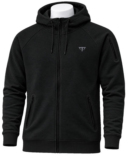 Sudadera Titan con cierre negra