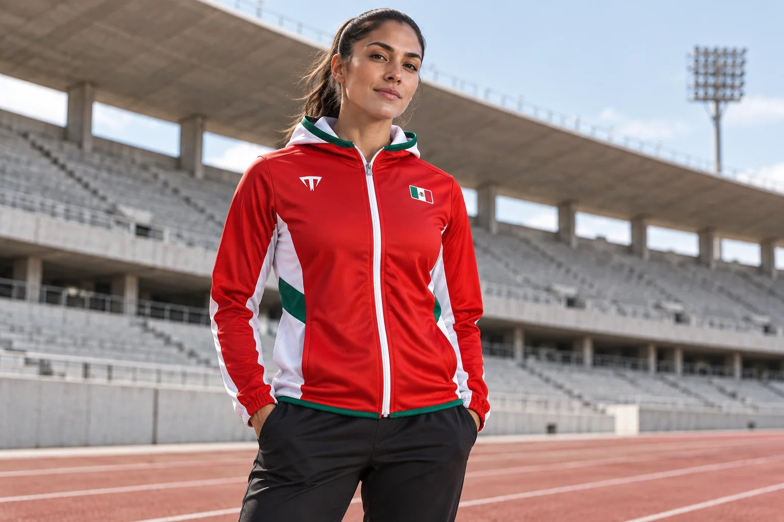 Sudadera México Titan en el estadio